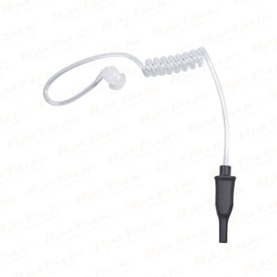 EM-440250 1-проводная прозрачная акустическая трубка-гарнитура с большой кнопкой PTT для двусторонней радиосвязи