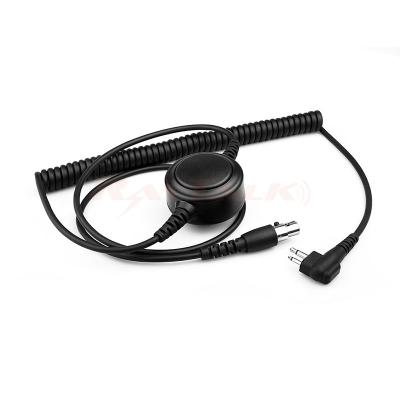 Кабель-разъем QD-Quick Connect с 5-контактным мини-разъемом XLR, сменный спиральный шнур для мощных гарнитур