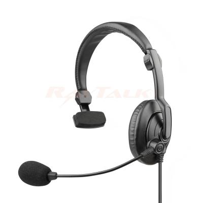 RHS-0436 Односторонняя гарнитура с оголовьем, PTT и шумоподавляющим микрофоном для раций